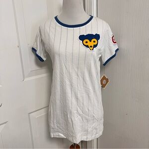 Red Jacket Cubs Pinstripe Tee B1